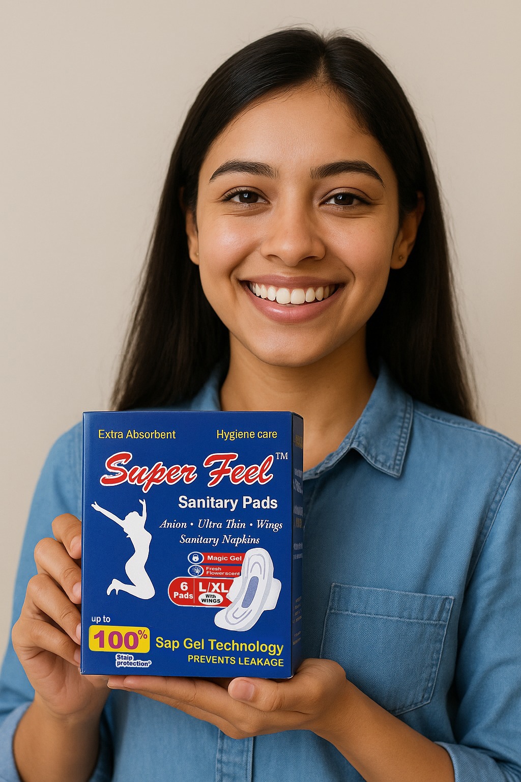 SuperFeel Sanitary Pads Package
